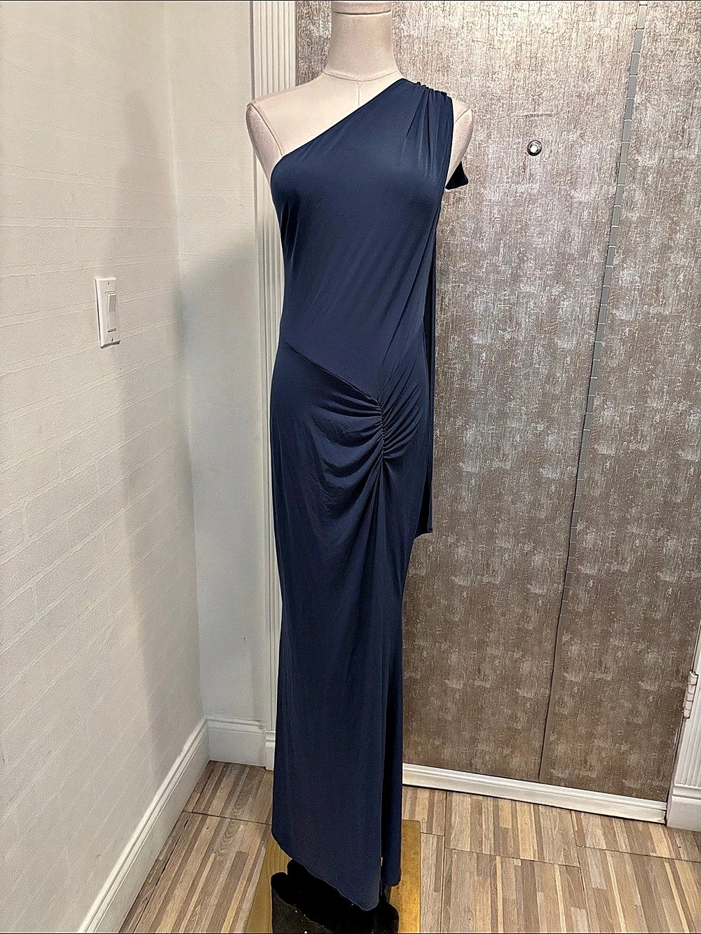 Katie May One Shoulder Maxi Dress in Blue Like New, S